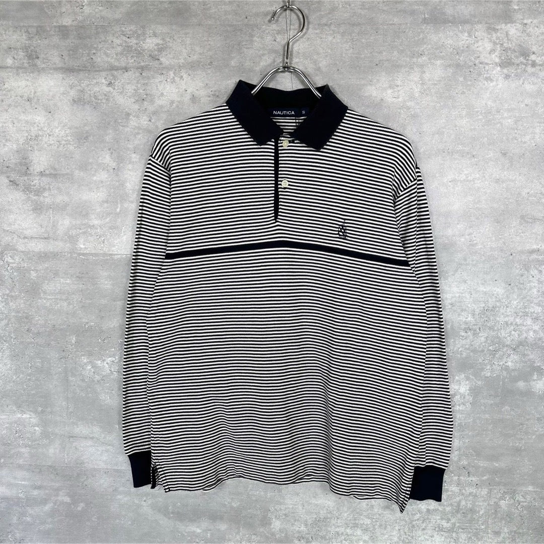 『nautica』 ノーティカ (S) ロングスリーブ ポロシャツ