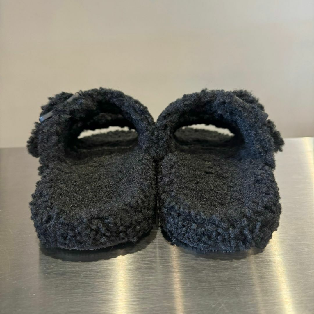 『BALENCIAGA』バレンシアガ (25cm) ボアモンクサンダル