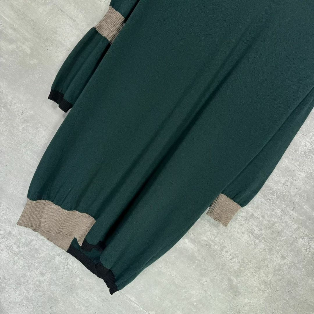 『MM6』エムエムシックス (M) Vネックニットワンピース