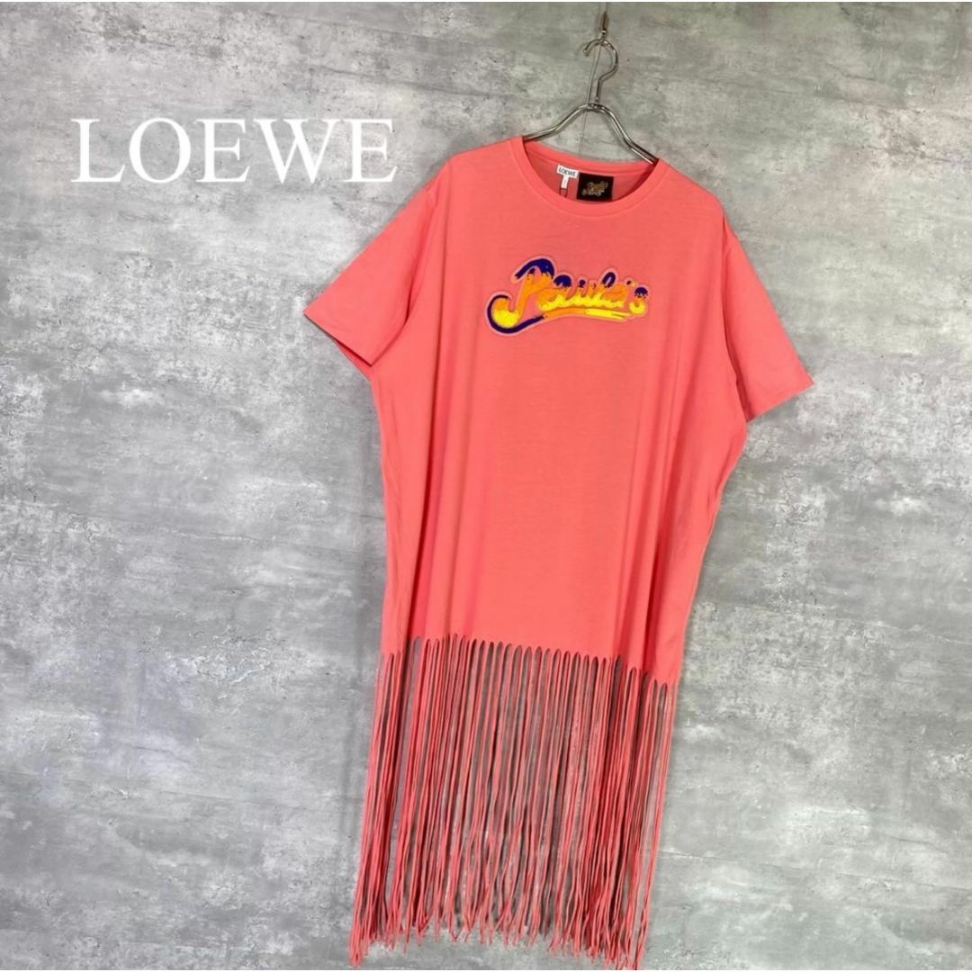 LOEWE』ロエベ (M) ビーズロゴ フリンジ t シャツ – collect. online store