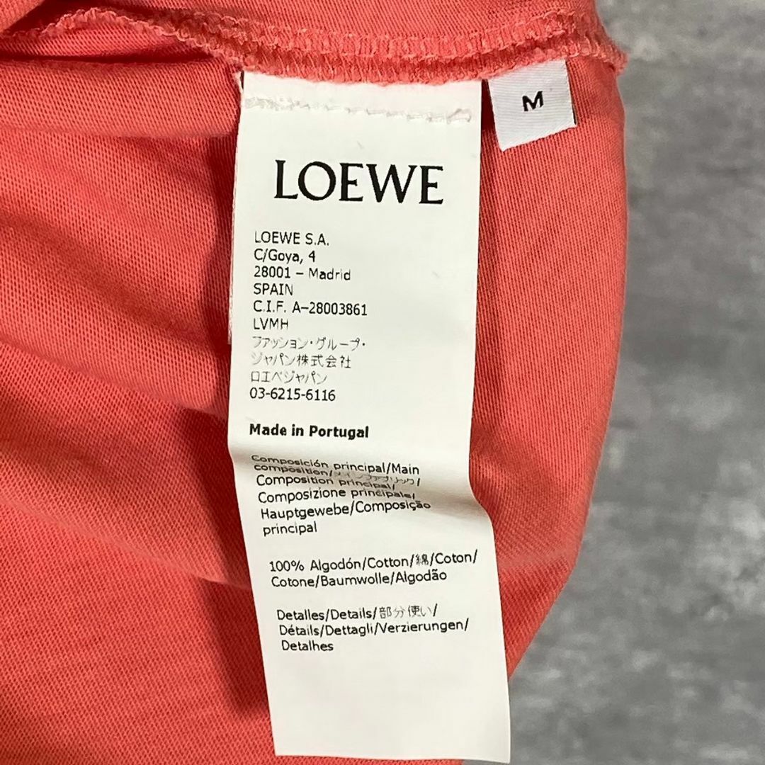 『LOEWE』ロエベ (M) ビーズロゴ フリンジ t シャツ