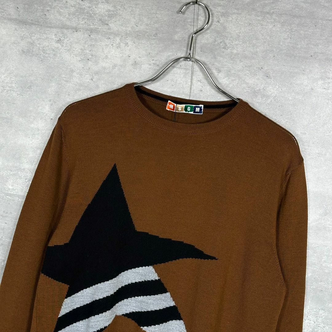 『MSGM』(M) スター刺繍 ニットセーター