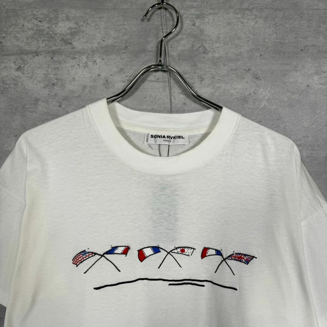 『SONIA RYKIEL』ソニアリキエル 刺繍 半袖Tシャツ
