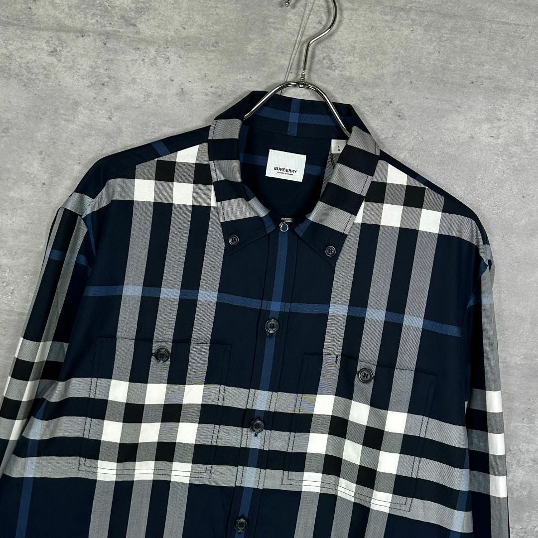 『BURBERRY』バーバリー (L) チェックシャツ