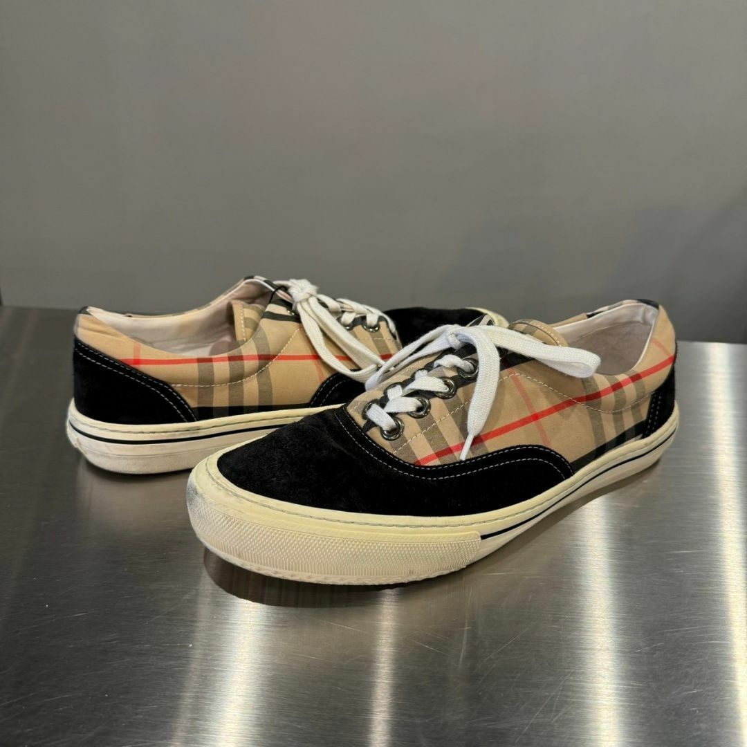 『BURBERRY』バーバリー (41) ノバチェック柄 スニーカー