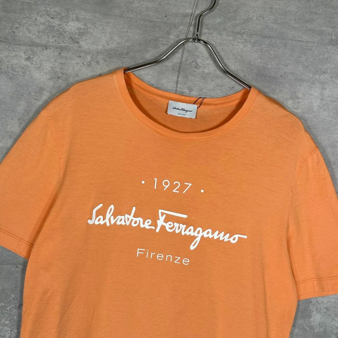 『salvatore ferragamo』フェラガモ (L) プリントTシャツ