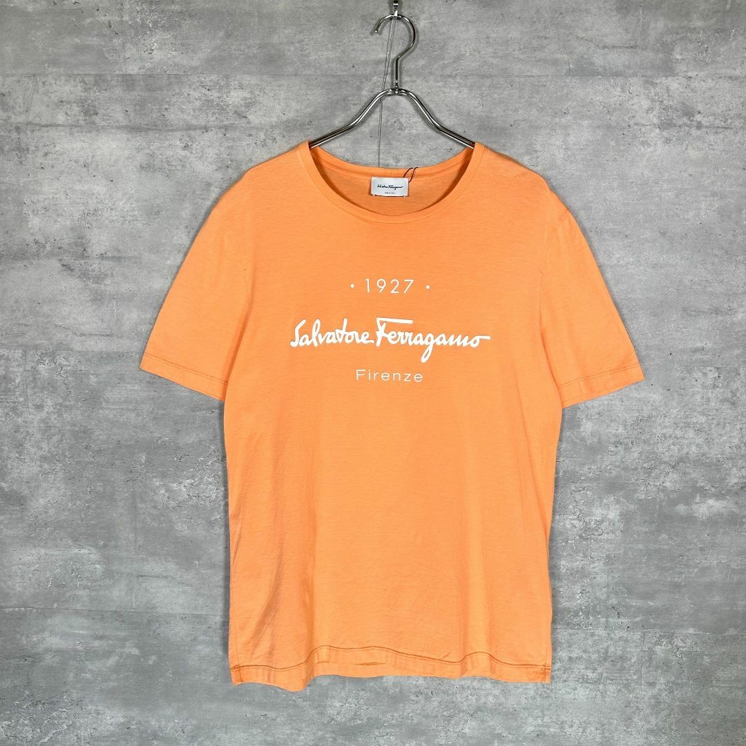 『salvatore ferragamo』フェラガモ (L) プリントTシャツ