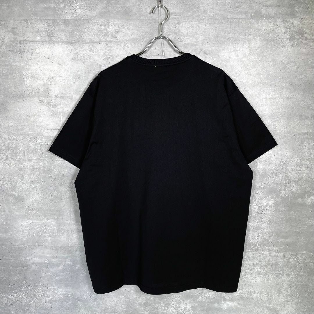 『BURBERRY』バーバリー (L) ロゴ コットン Tシャツ