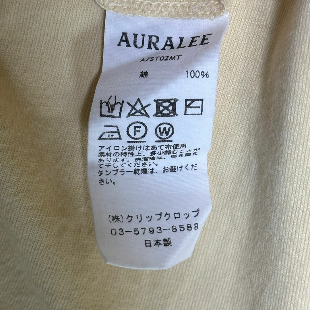 『AURALEE』オーラリー (1) 無地 コットンTシャツ