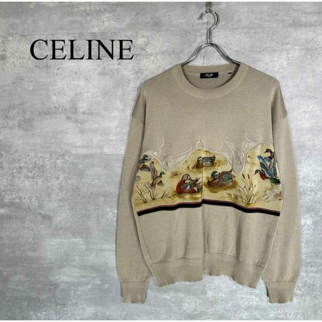 『CELINE』セリーヌ (M) ハイゲージ ニットセーター