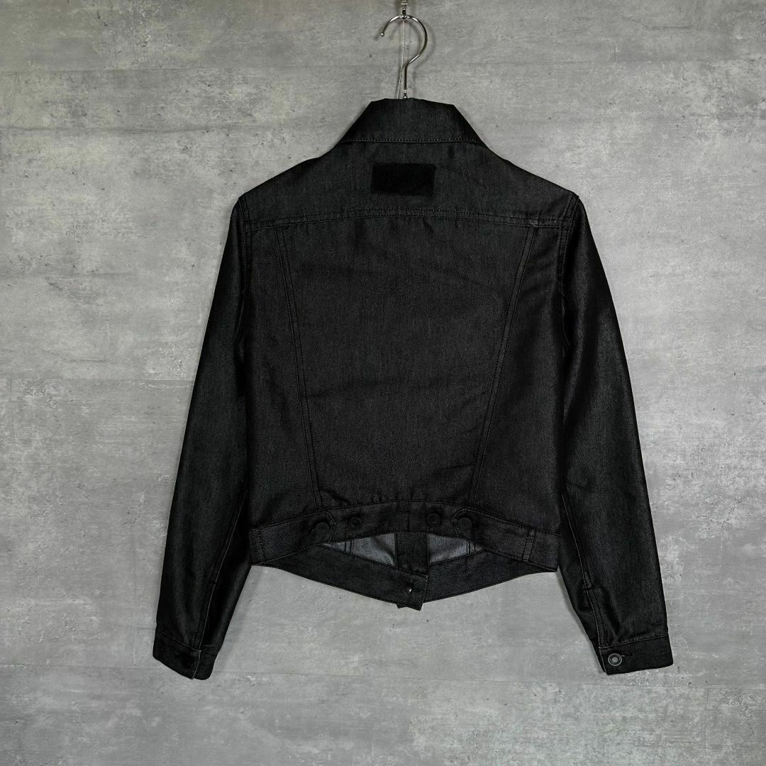 『GUCCI』グッチ (38) ロゴボタン デニムジャケット
