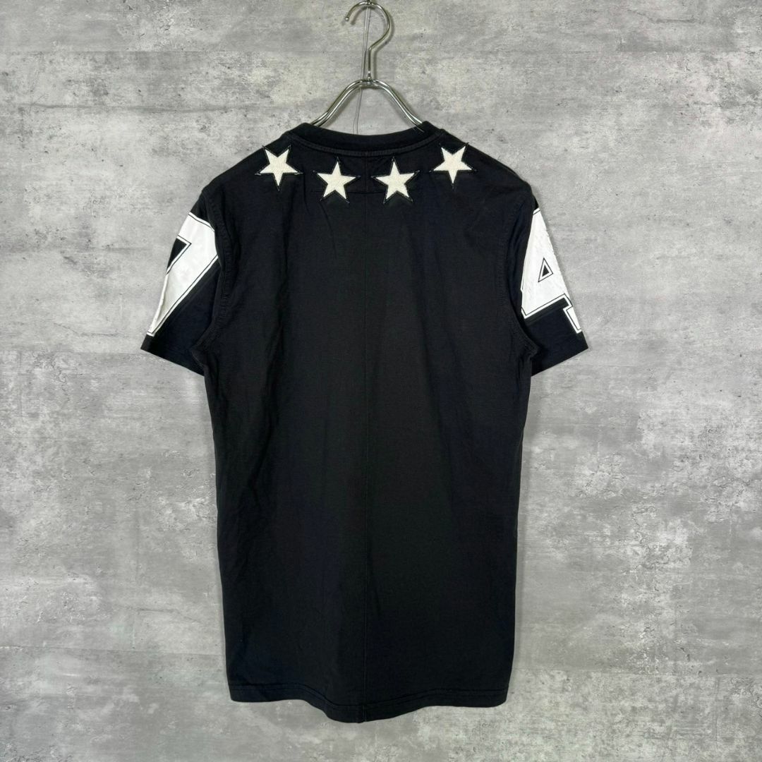 『GIVENCHY』ジバンシー (XS) スターパッチナンバリングTシャツ
