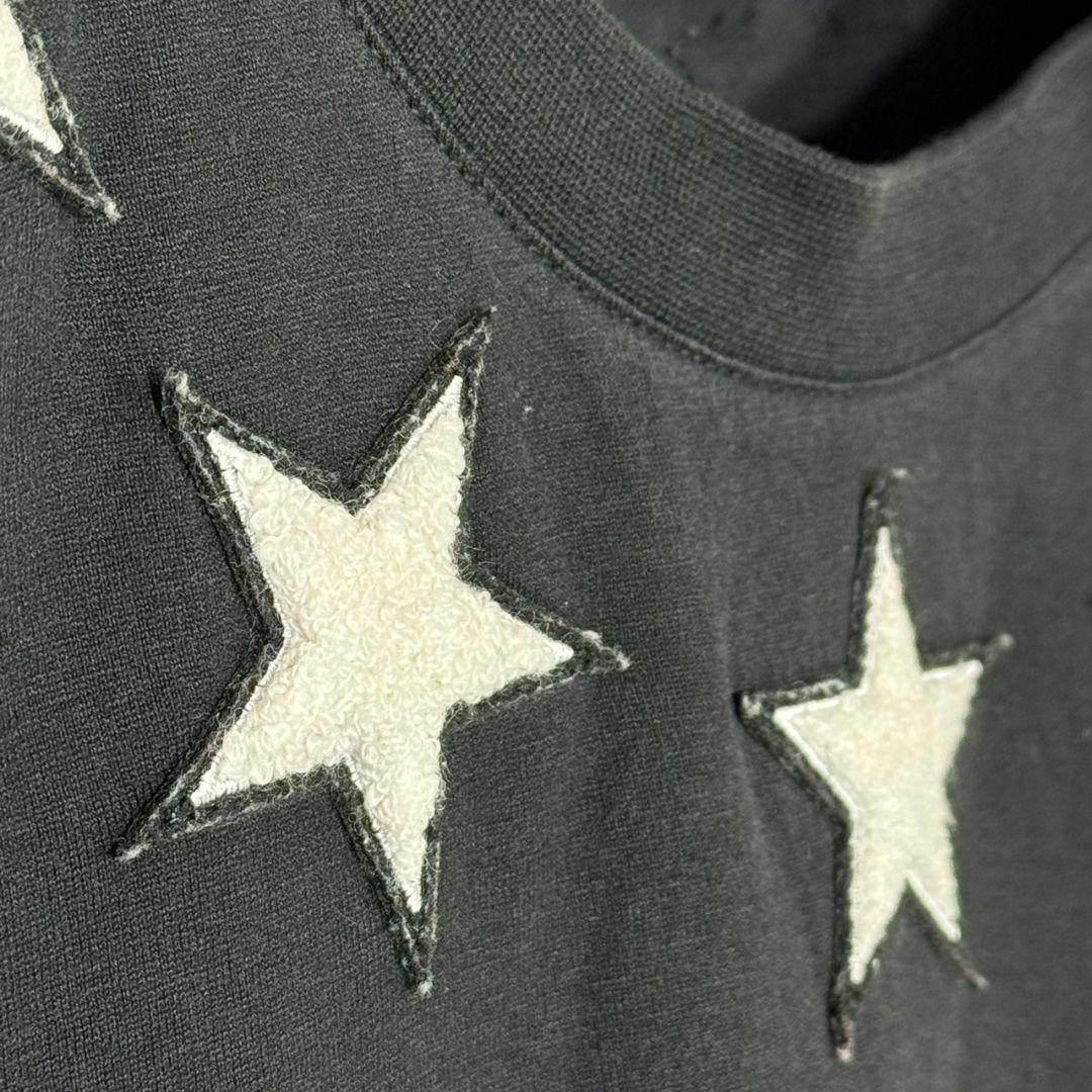 『GIVENCHY』ジバンシー (XS) スターパッチナンバリングTシャツ