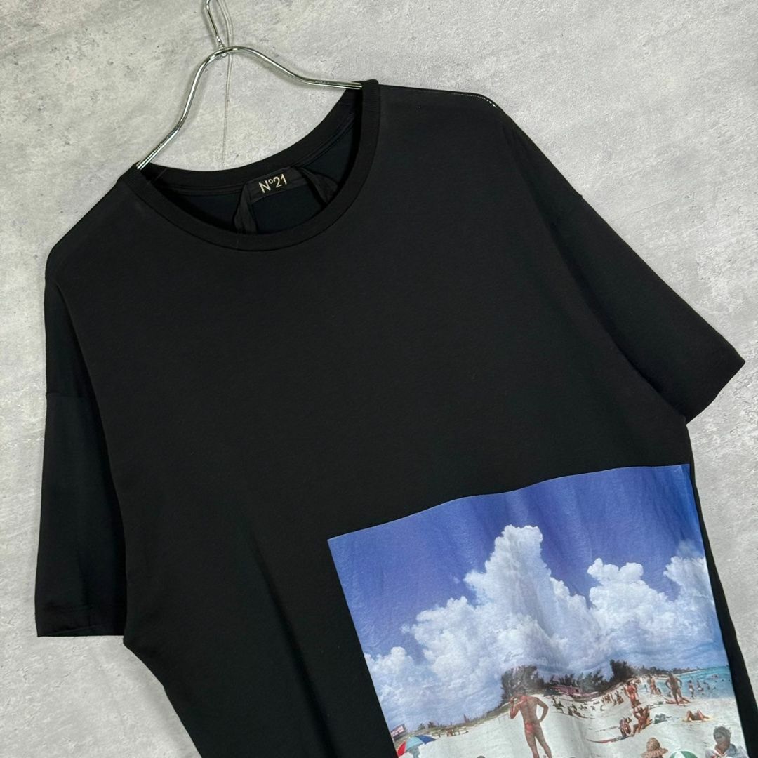『N°21』ヌメロ・ヴェントゥーノ (S) プリントBIG Tシャツ
