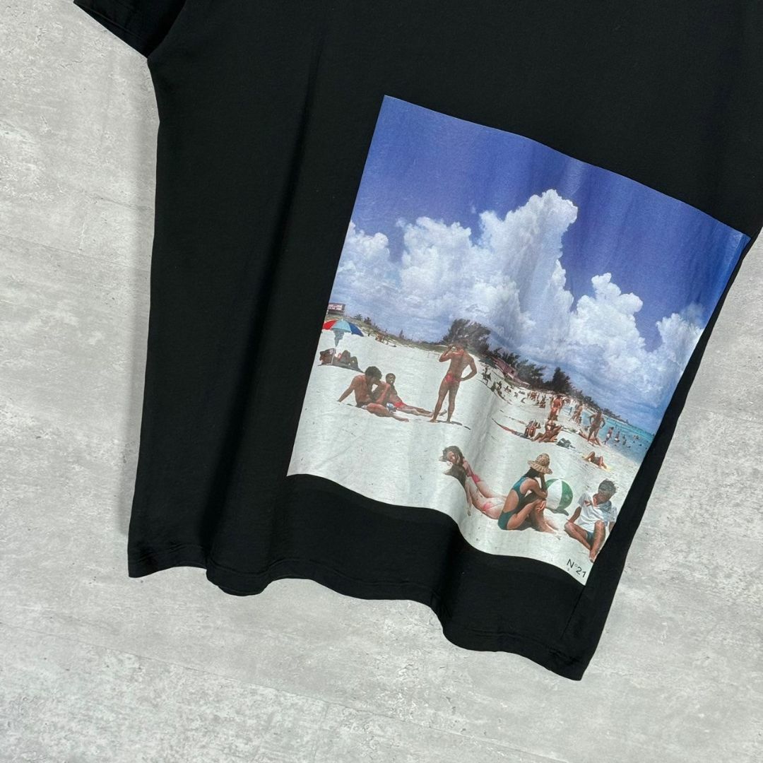 『N°21』ヌメロ・ヴェントゥーノ (S) プリントBIG Tシャツ