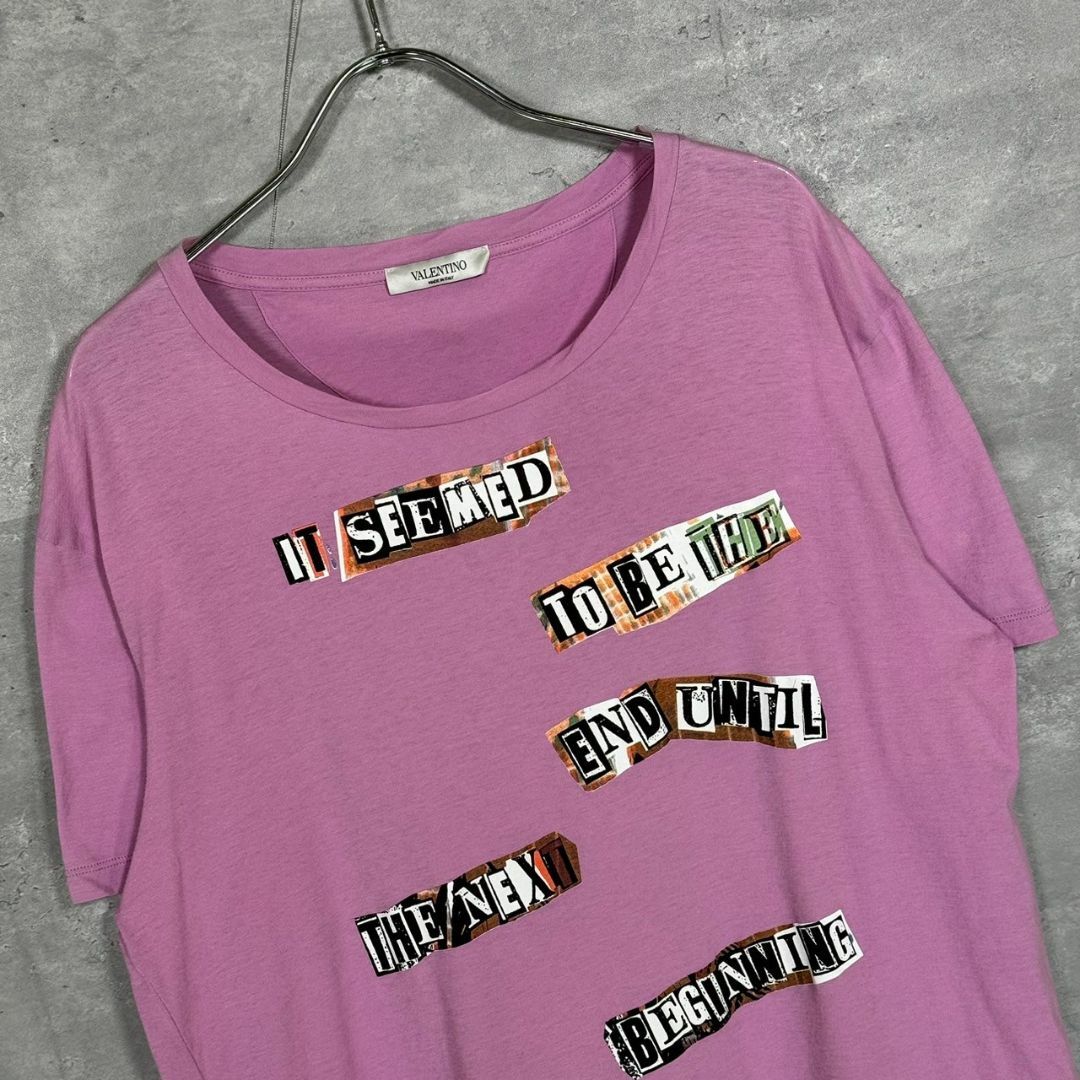 『VALENTINO』ヴァレンティノ (L) プリントTシャツ