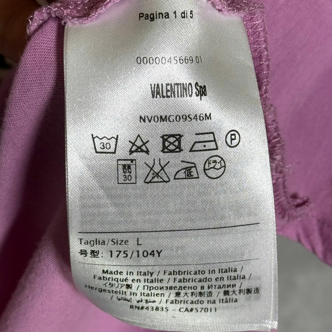 『VALENTINO』ヴァレンティノ (L) プリントTシャツ