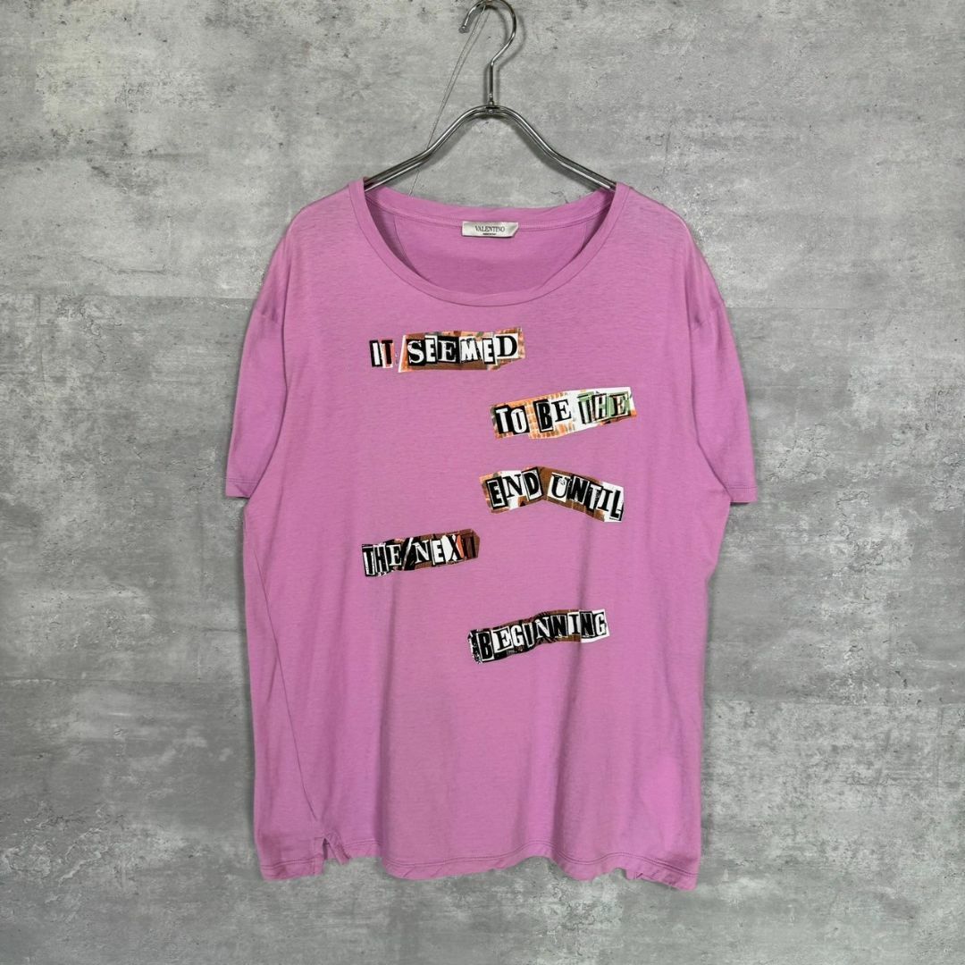 『VALENTINO』ヴァレンティノ (L) プリントTシャツ