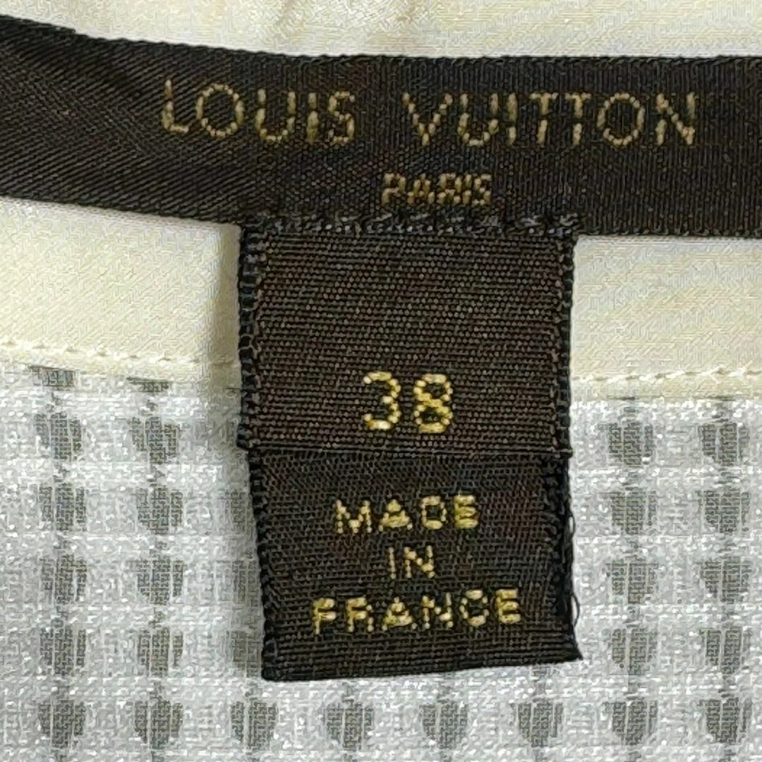 『LOUIS VUITTON』ルイヴィトン (38) 異素材メッシュ切替シャツ