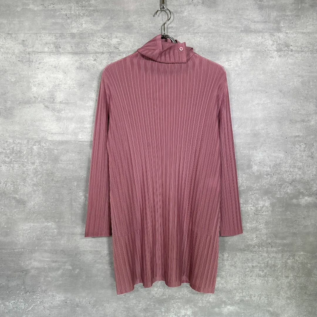 『ISSEY MIYAKE』イッセイミヤケ (3) プリーツ ハイネックシャツ
