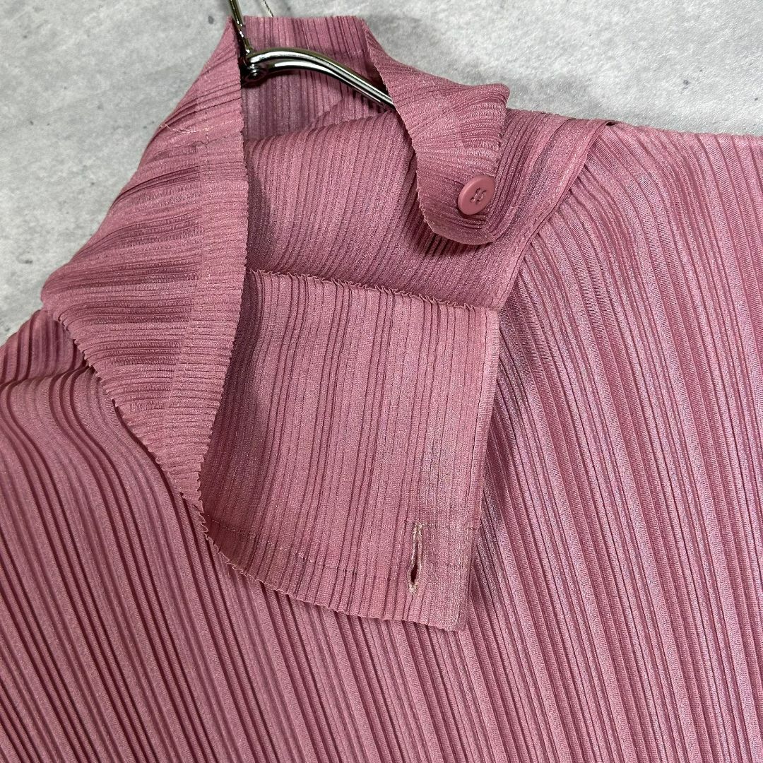 『ISSEY MIYAKE』イッセイミヤケ (3) プリーツ ハイネックシャツ