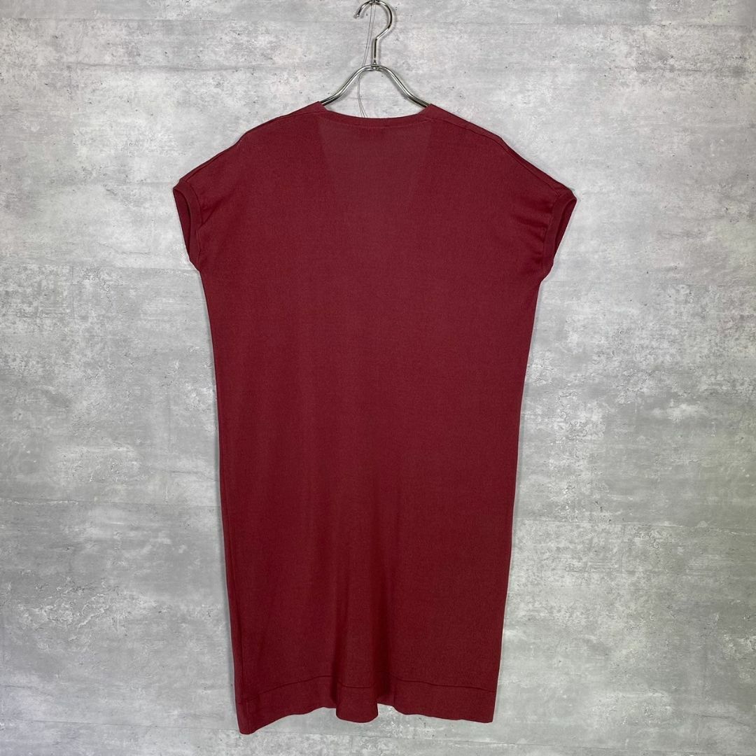 『JOHN SMEDLEY』ジョンスメドレー (S) Vネックニットワンピース