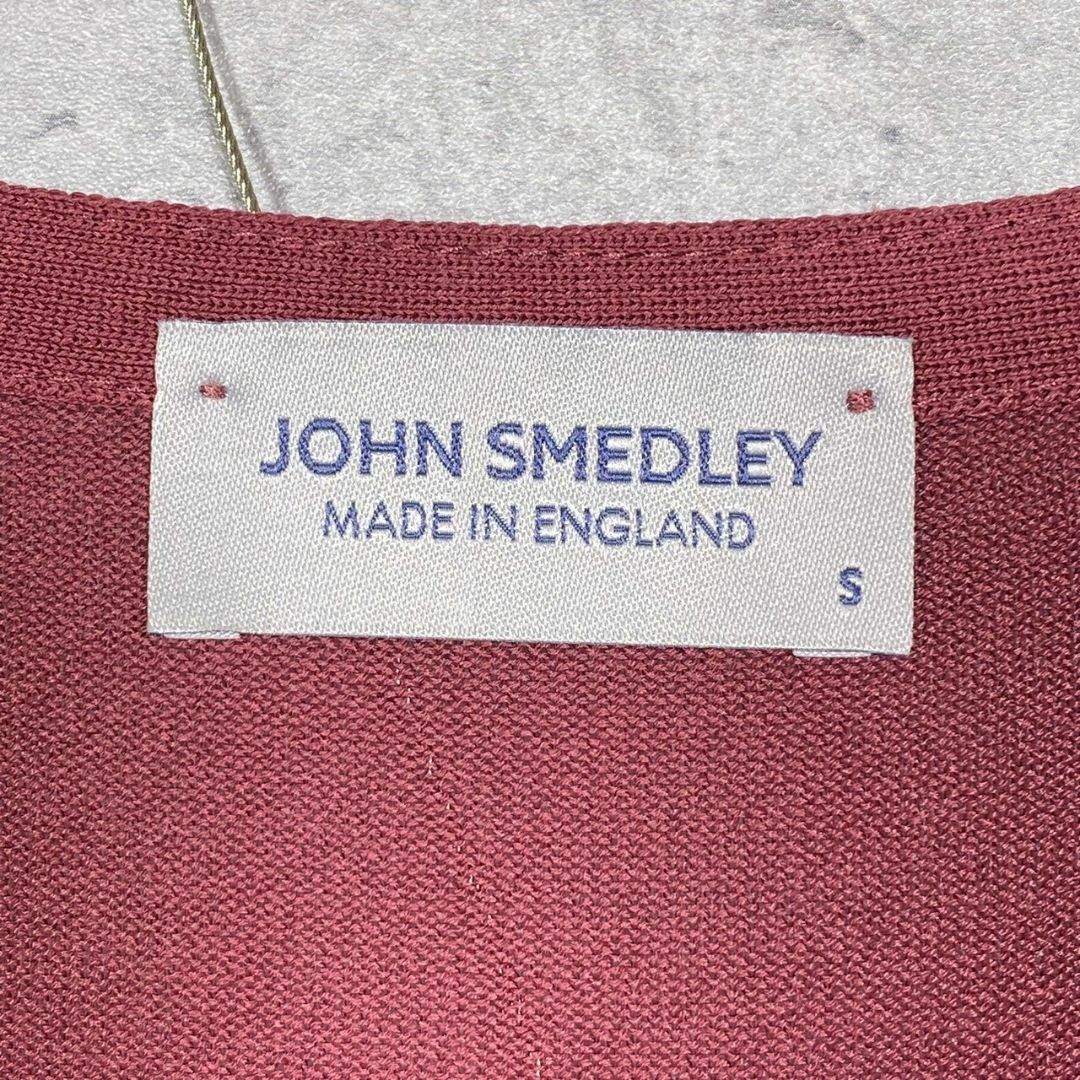 『JOHN SMEDLEY』ジョンスメドレー (S) Vネックニットワンピース