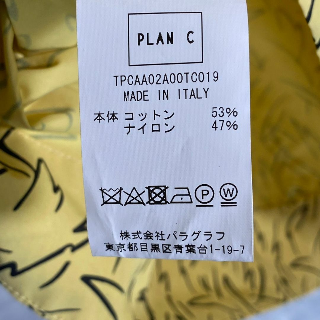 『PLAN C』プランシー (38) 総柄ノースリーブナイロンカットソー