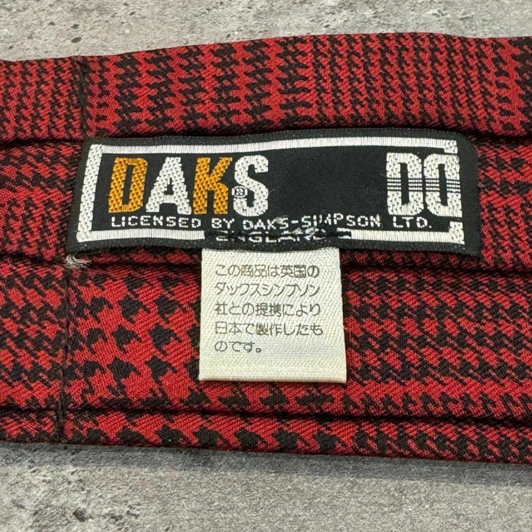 『DAKS』ダックス 千鳥柄リボン ネクタイ
