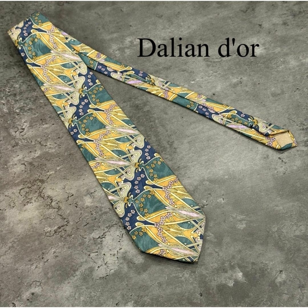 『Dalian d'or』ダリアンドール 総柄ネクタイ