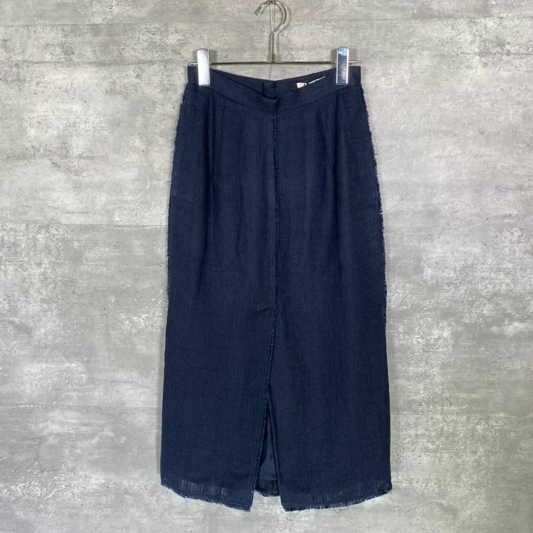 『AURALEE』オーラリー (0) フリンジリネンスリットスカート