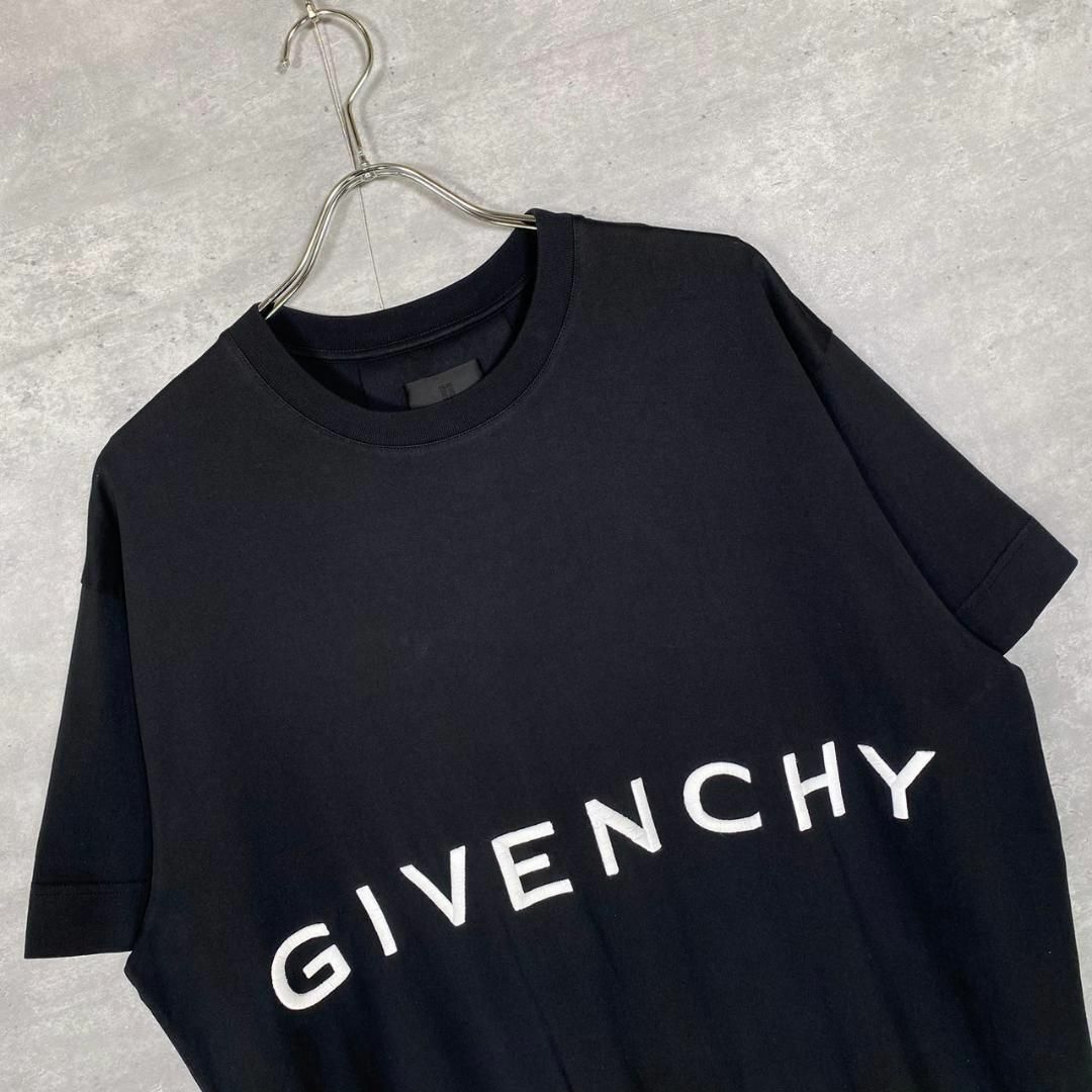 『GIVENCHY』ジバンシー (M) エンブロイダリーロゴ半袖BIG Tシャツ