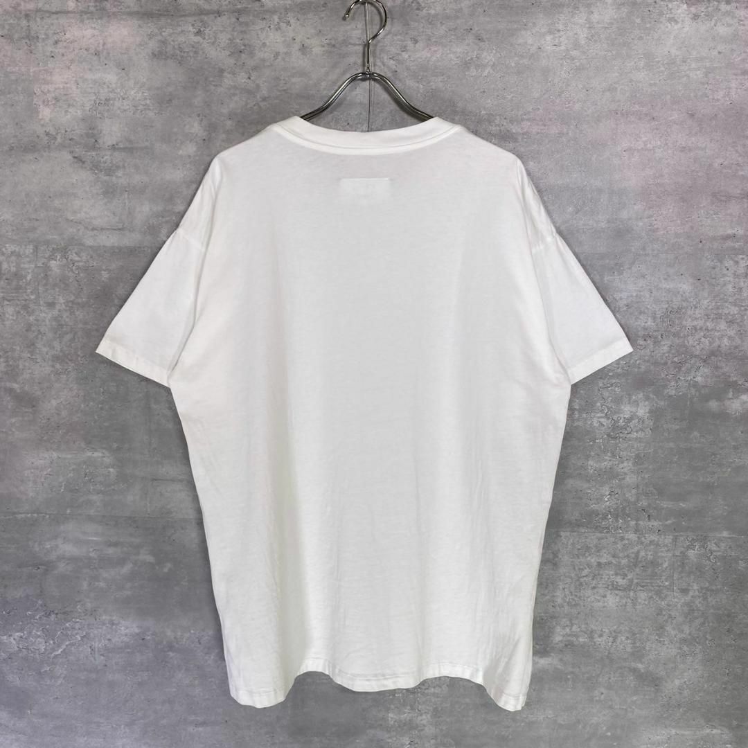 『MM6』エムエムシックス (M) オーバーサイズ無地半袖Tシャツ