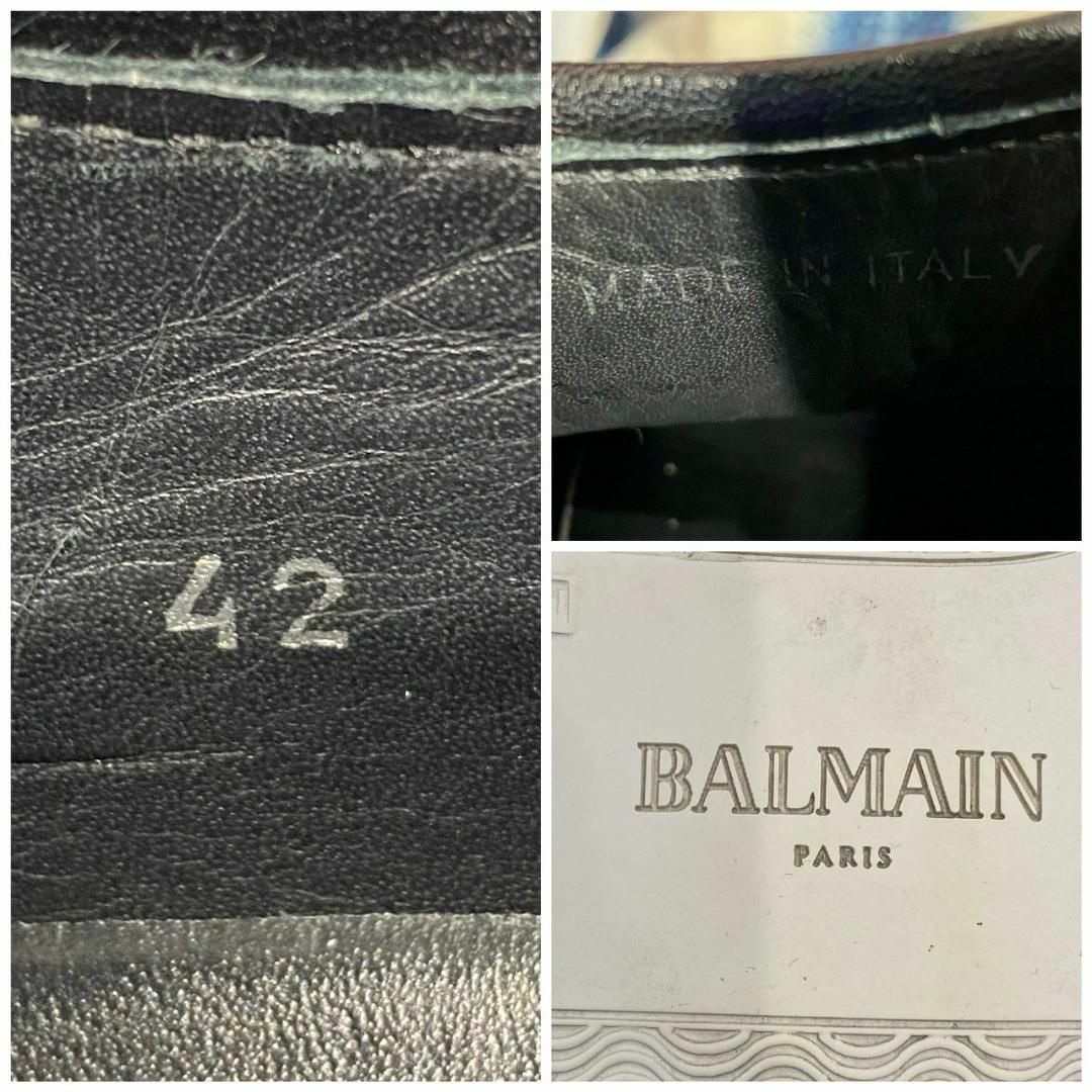 『BALMAIN』バルマン (42) デニムスリッポンスニーカー