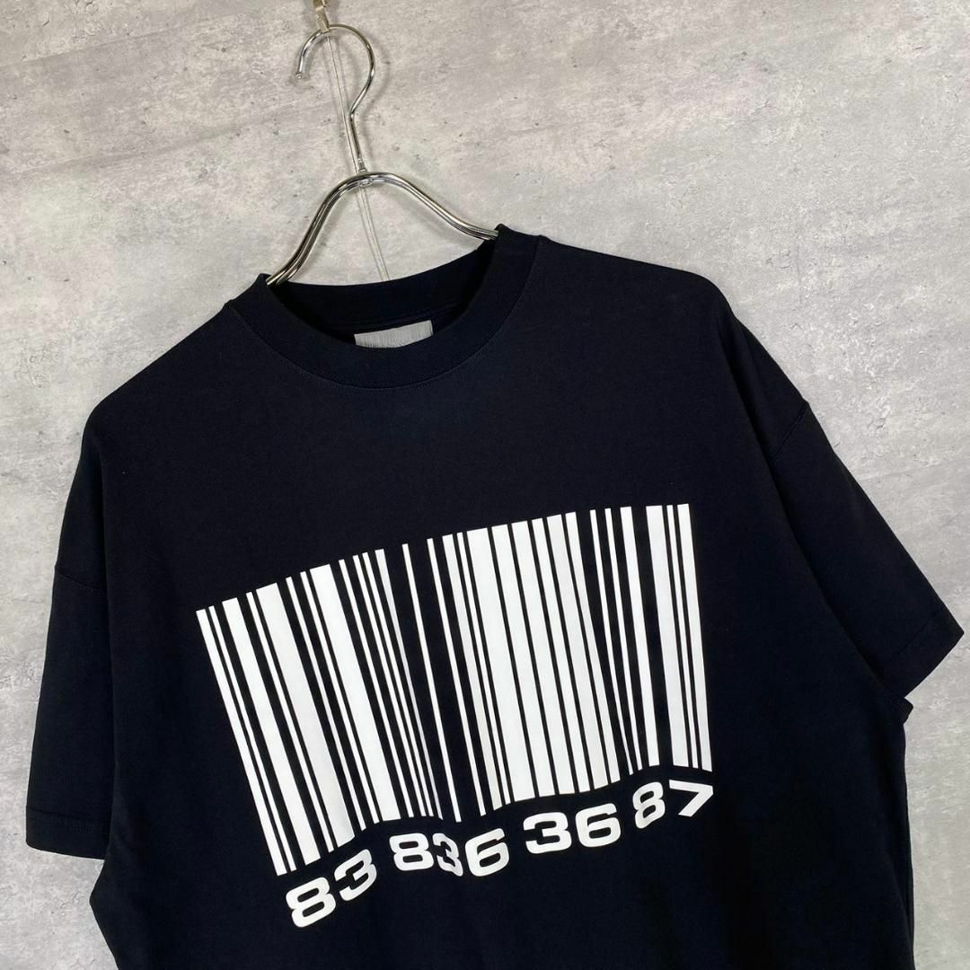 『VTMNTS』ヴェトモン (S) バーコード 半袖Tシャツ