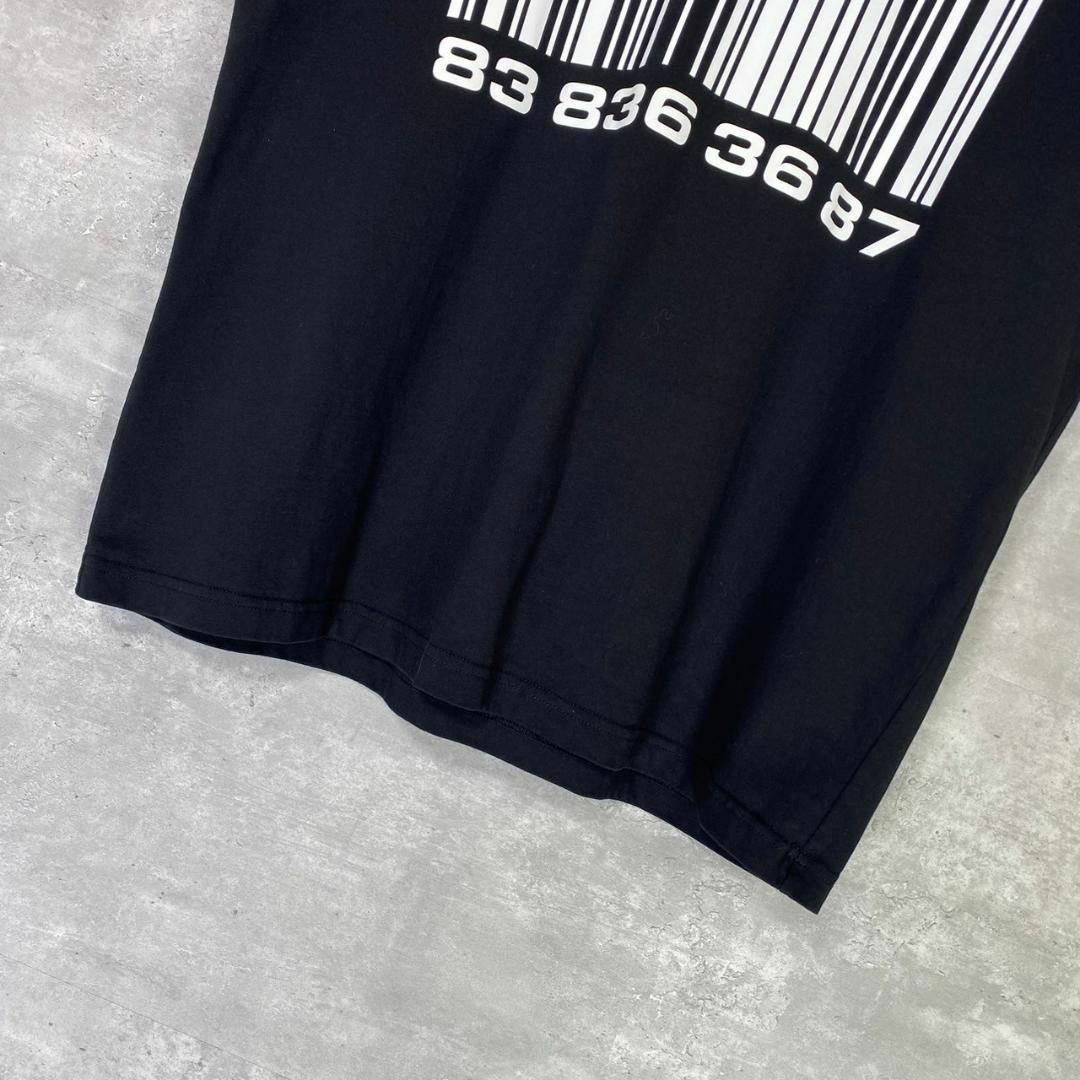 『VTMNTS』ヴェトモン (S) バーコード 半袖Tシャツ