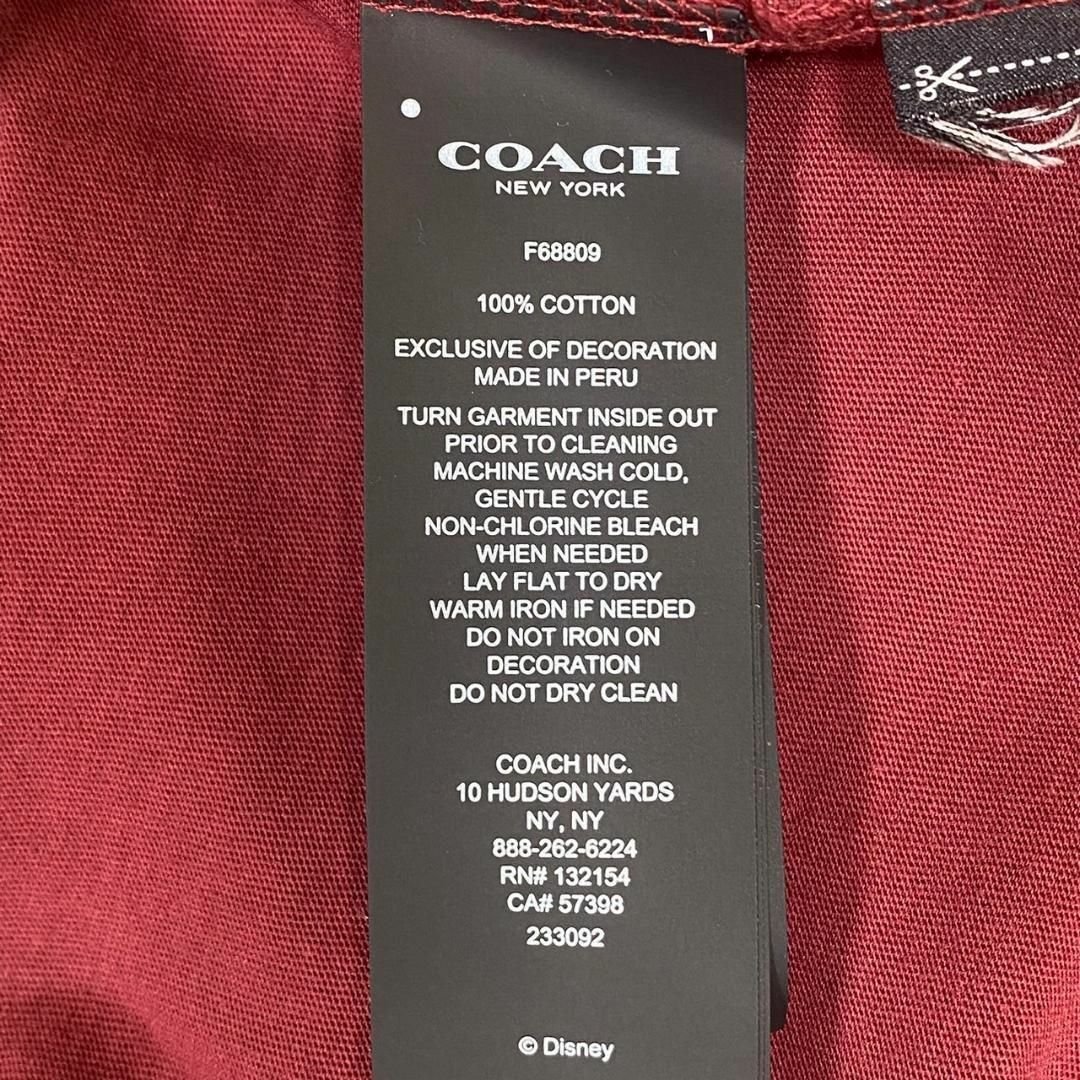 『COACH × Disney』コーチコラボ (S) プリント半袖Tシャツ