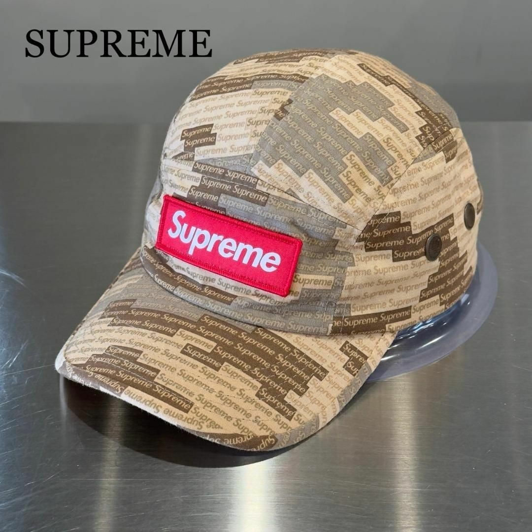 『SUPREME』シュプリーム BOX LOGOカモフラ柄フライトキャップ