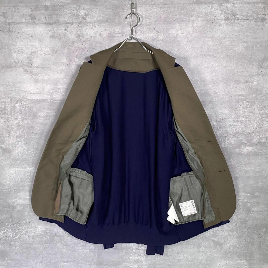 『sacai』サカイ (3) Suiting Mix Jacket カーディガン