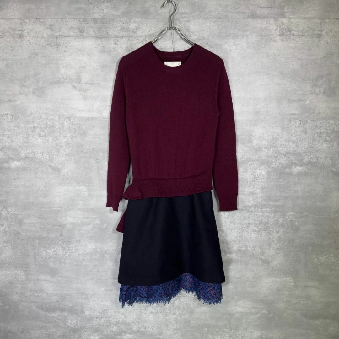 『sacai』サカイ (1)ドッキングニットワンピース
