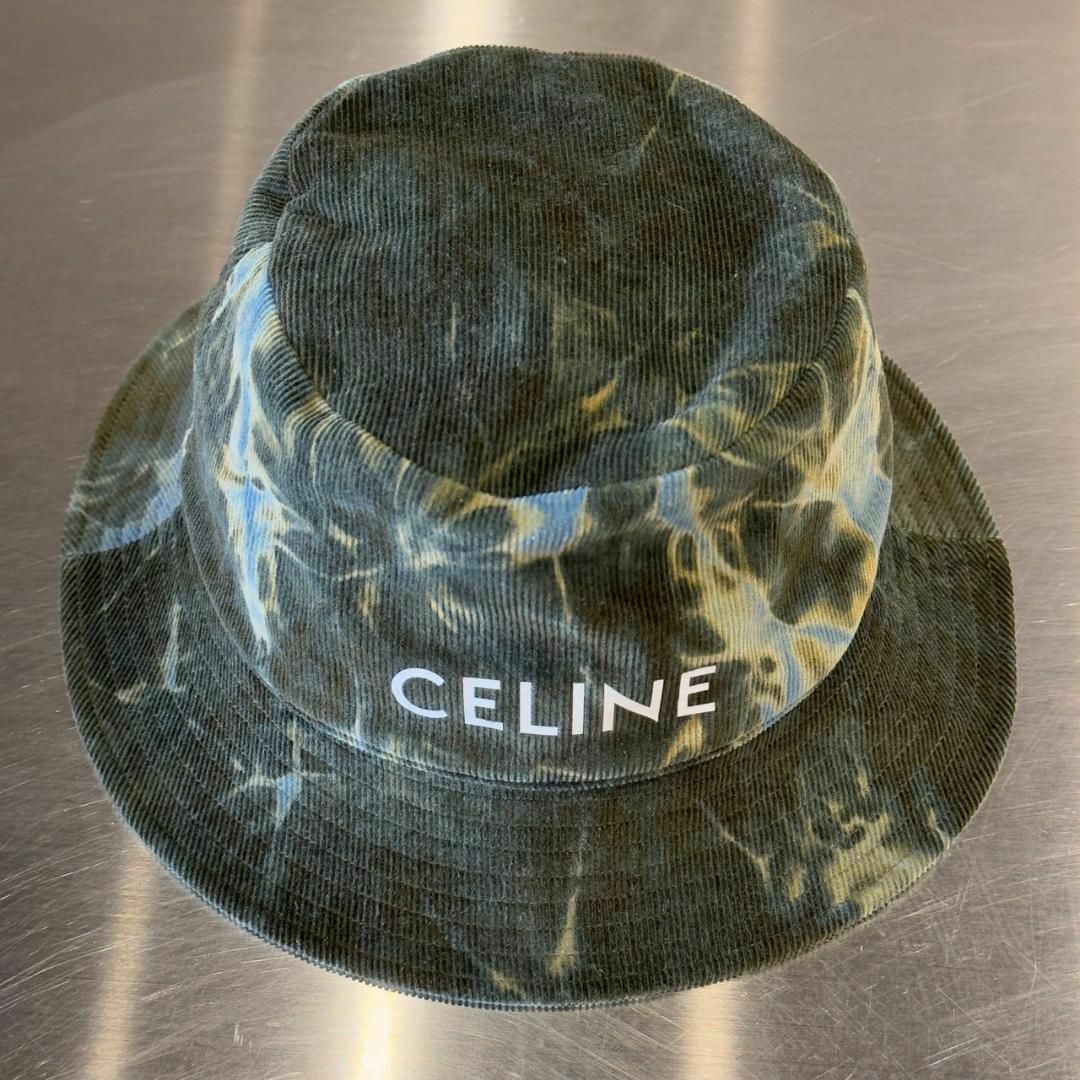 『CELINE』セリーヌ (L) タイダイ柄コーデュロイバケットハット