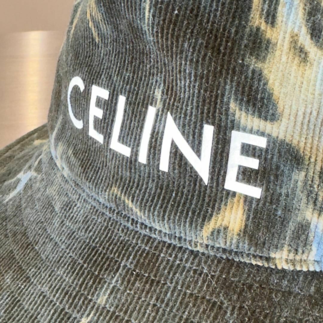 『CELINE』セリーヌ (L) タイダイ柄コーデュロイバケットハット