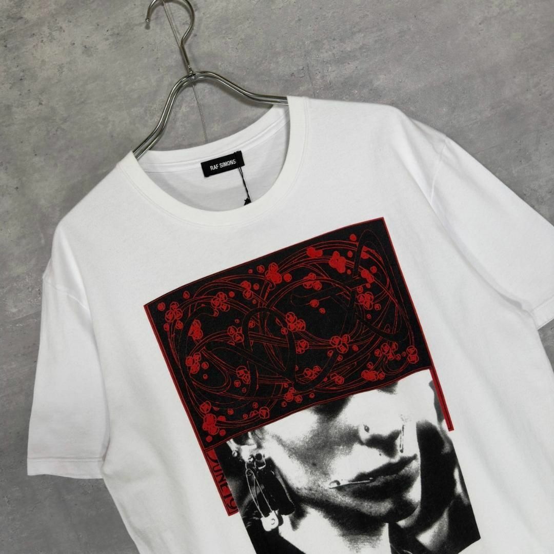 『RAF SIMONS』ラフシモンズ (L) グラフィックプリント半袖Tシャツ