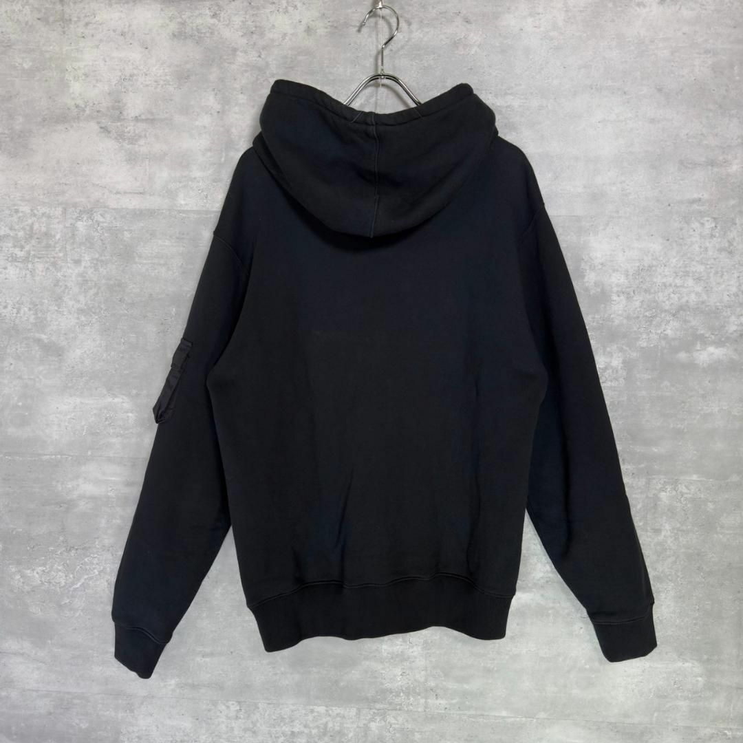 『STUSSY』ステューシー (M) 異素材切替フラップポケットフーディー