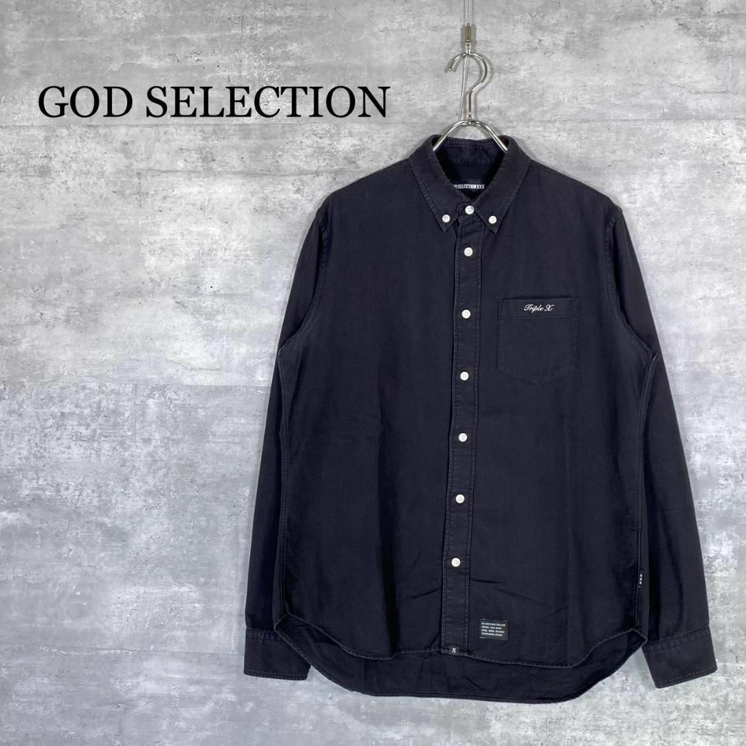 『GOD SELECTION』ゴッドセレクション (M) ボタンダウン シャツ