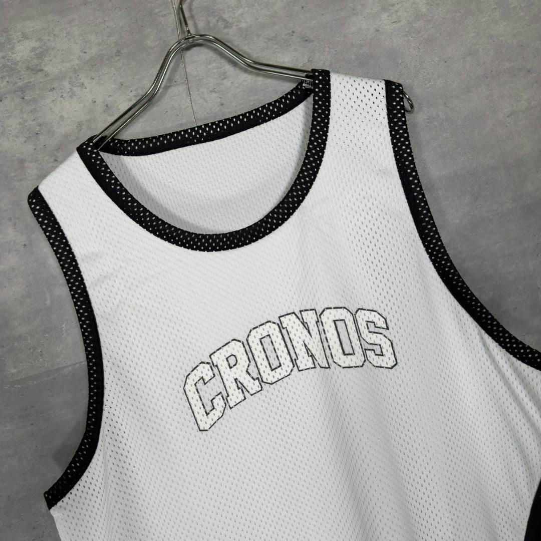 『CRONOS』クロノス (XL) バスケットボールシャツ メッシュタンクトップ