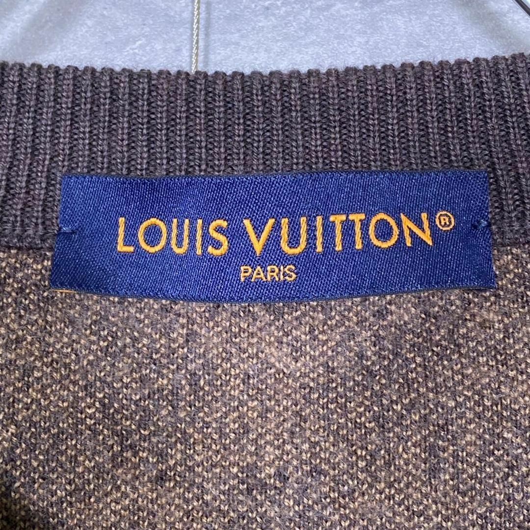 『LOUIS VUITTON』ルイヴィトン (XL) ウールクルーネックニット