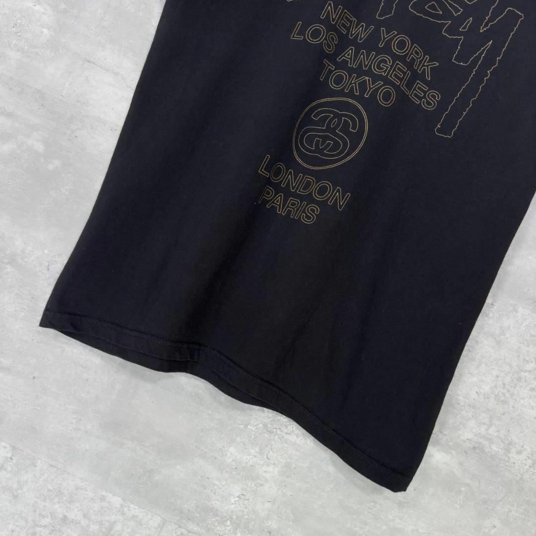 『STUSSY』ステューシー (M) バックプリントツアーロゴ Tシャツ