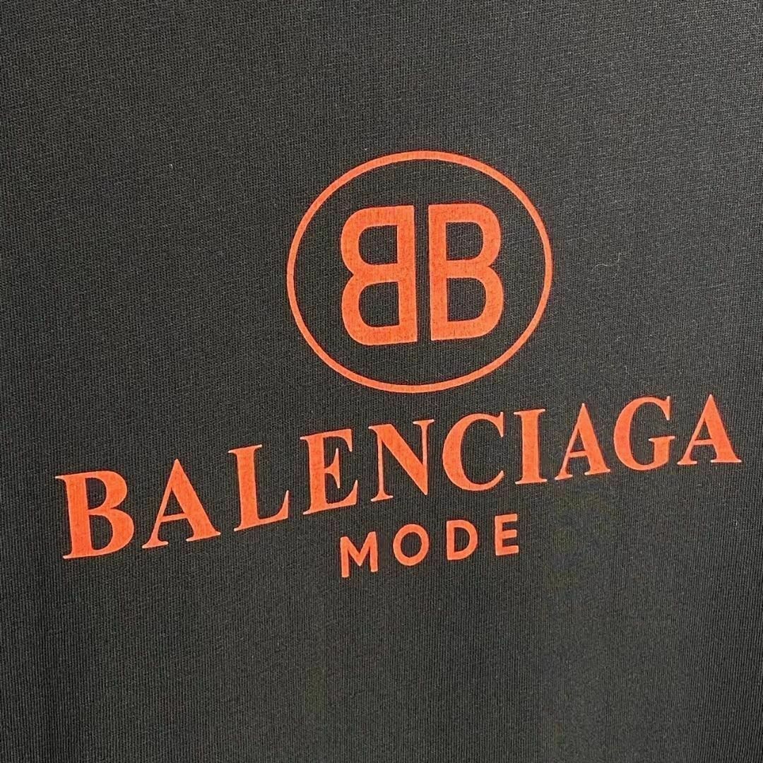 『BALENCIAGA』バレンシアガ (XS) BBロゴ 半袖BIG Tシャツ