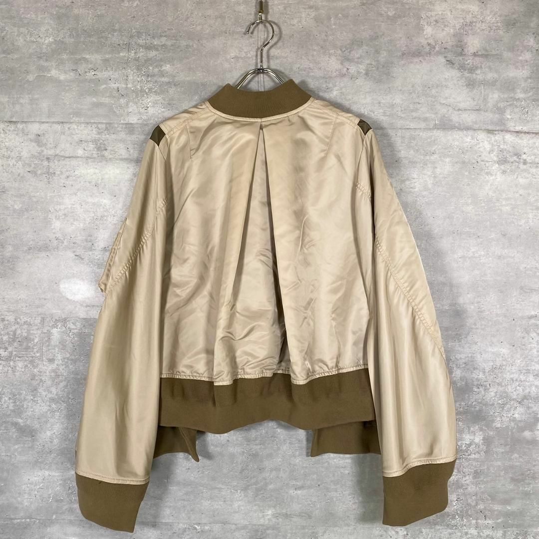 『sacai』サカイ (3) ツイルミックスケープ ボンバー ブルゾンジャケット